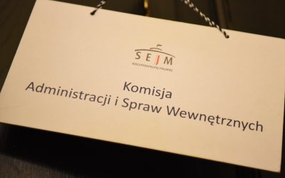 Posiedzenia Sejmowej Komisji Administracji i Spraw Wewnętrznych – 1 i 2 grudnia