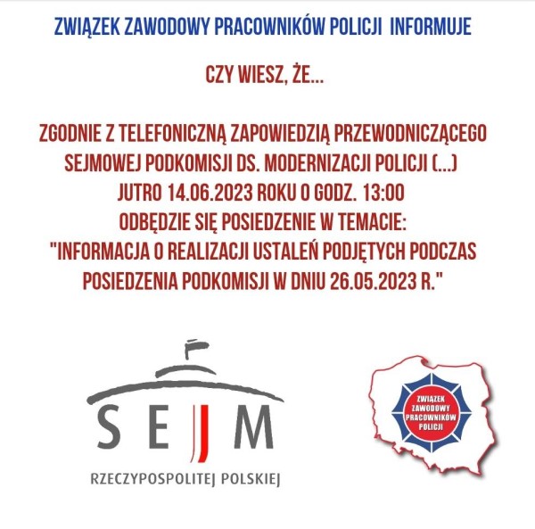 Posiedzenie w dniu 14.06.2023