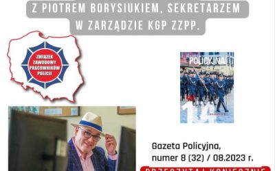 Piotr Borysiuk w gazecie policyjnej