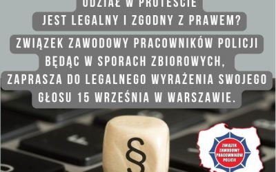 Udział w proteście jest legalny