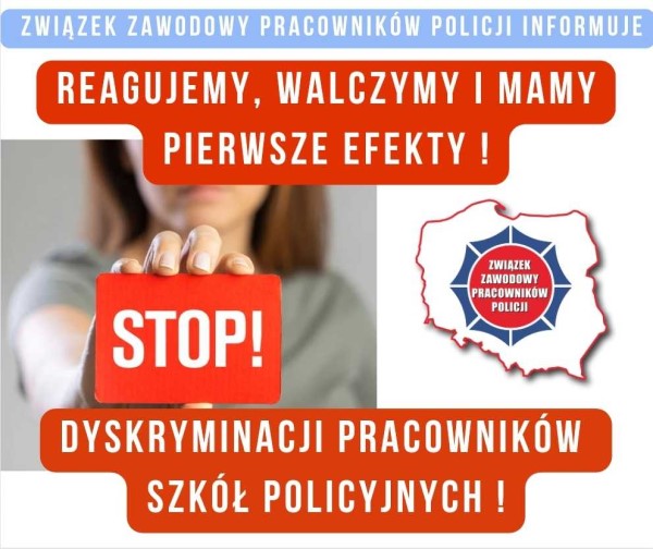 Stop dyskryminacji pracowników Szkół Policji